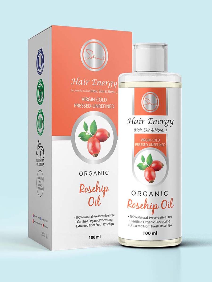 Hair Energy Organic Rosehip Hair Oil 100Ml
