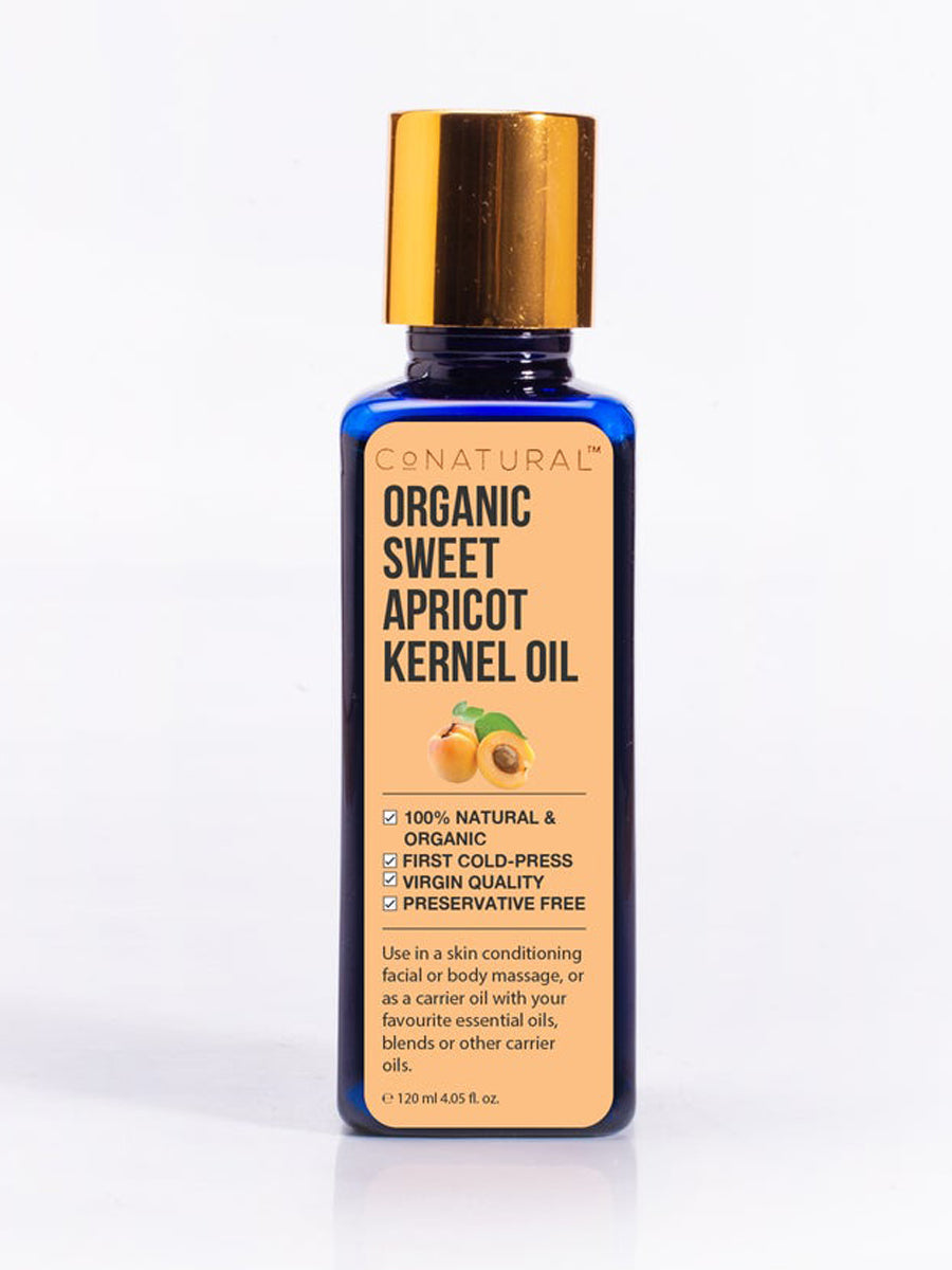 CoNatural Organic Sweet Apricot Kernel Oil 120Ml