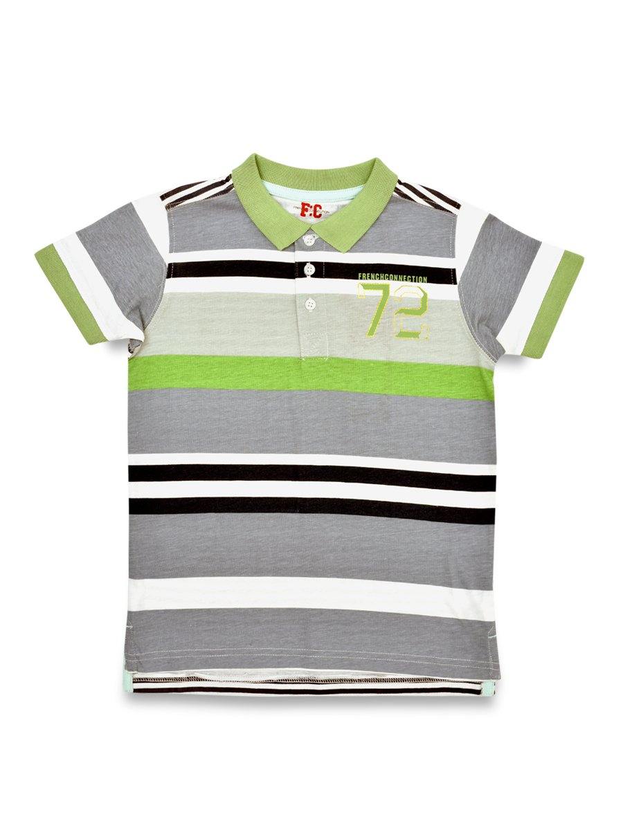 FC Boys S/S Print Stripe Polo CB1711