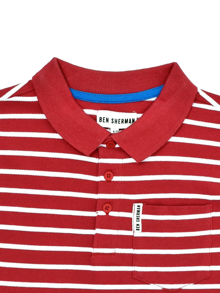 BS Boys S/S Striper Polo BS1567