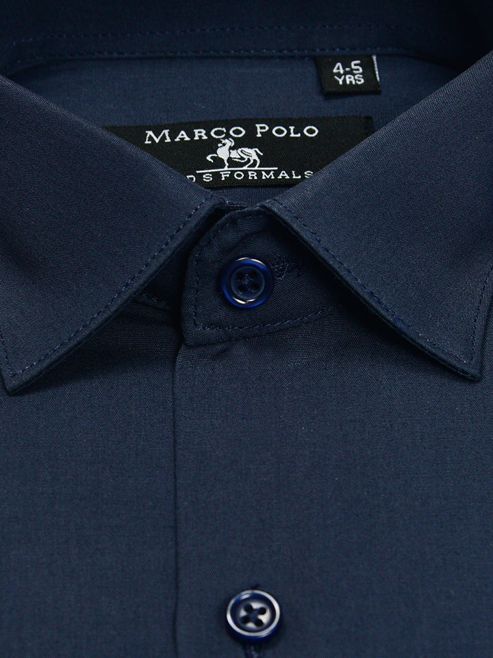 Marco Polo Boys L/S Solid Shirt (6-18)