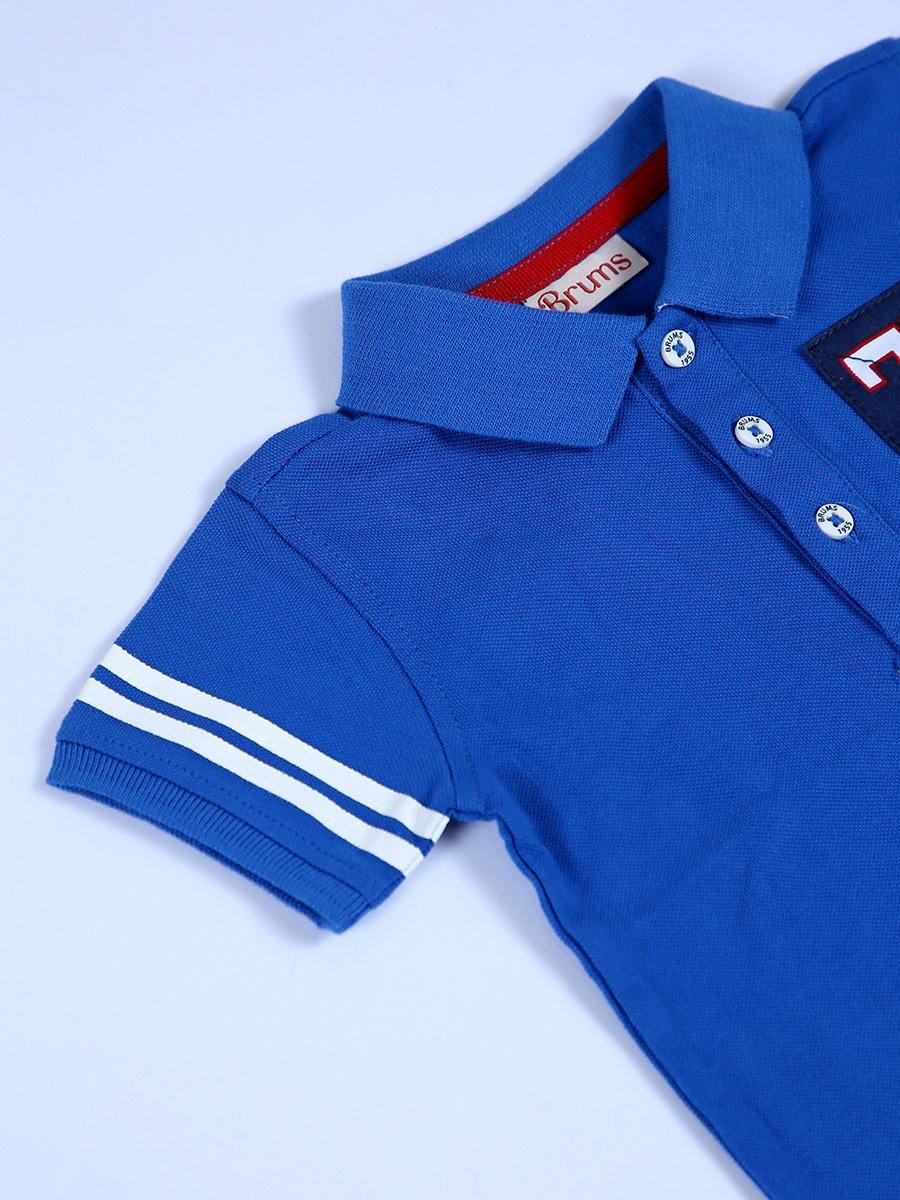 Imp Boys H/S Polo T Shirt With 75 Patch #10 (S-20)
