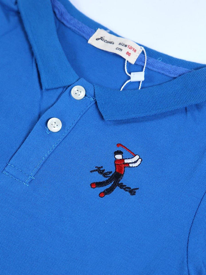 Imp Boys H/S Polo T Shirt With Polo Man Emb #2