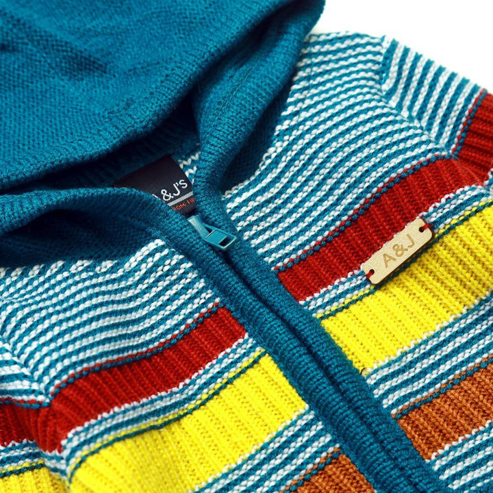 A & J Baby 2Pcs Woolen Pajama Suit L/S With Hood # NB6120 (W-20)