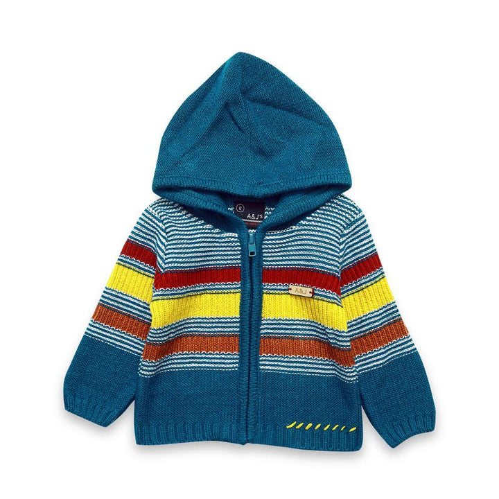 A & J Baby 2Pcs Woolen Pajama Suit L/S With Hood # NB6120 (W-20)