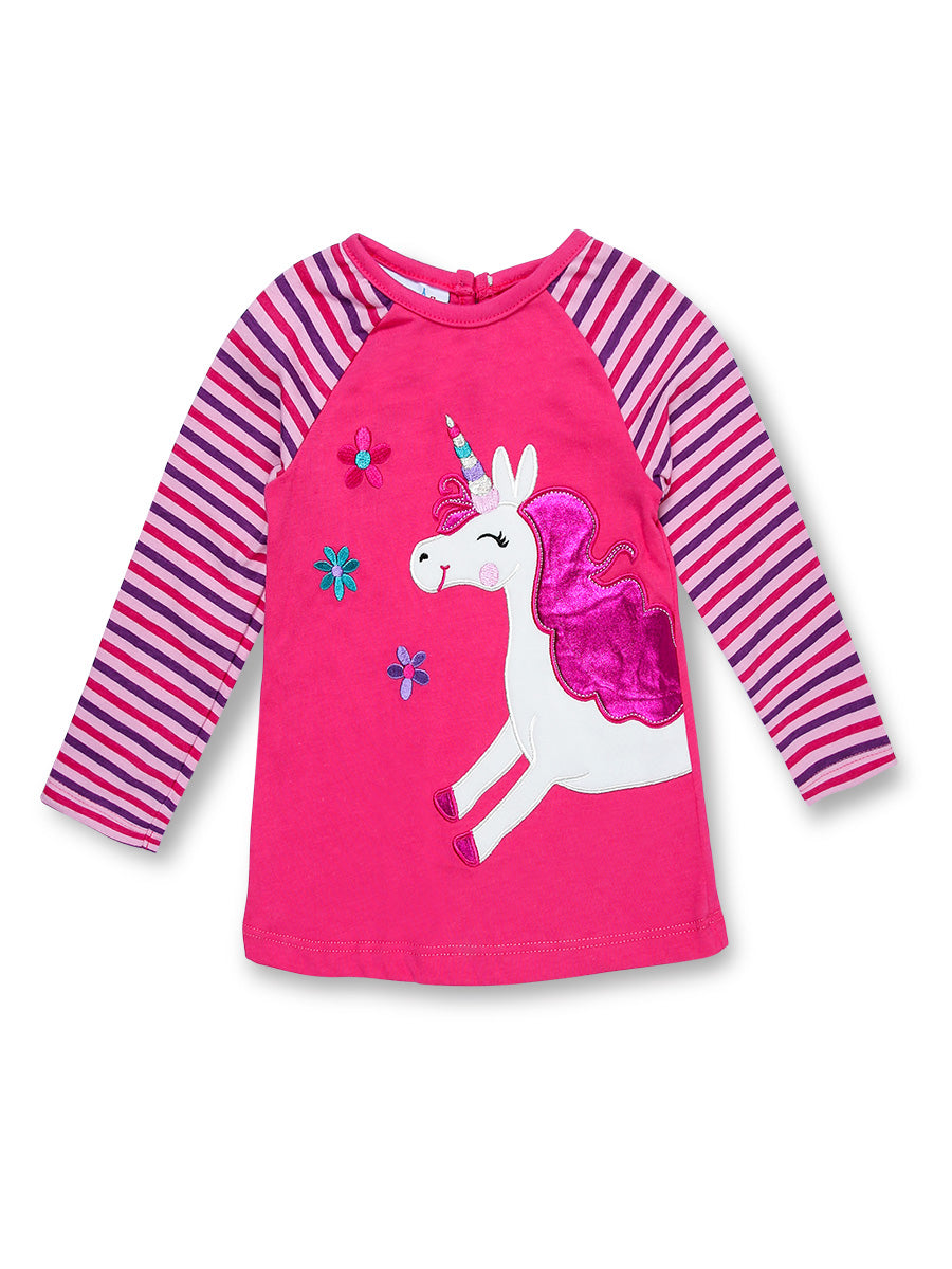 Imp Girls 2Pcs Tights Suit L/S With Horse Emb # BD-5 (W-20)