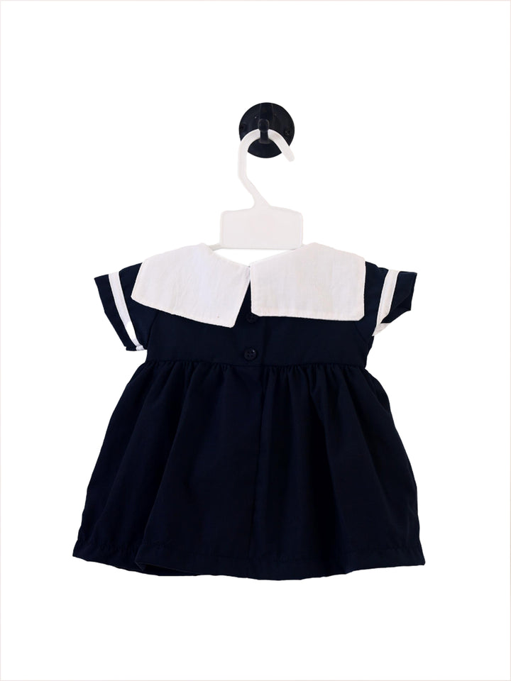 Imp Girtls Cotton Frock With Hair Band #22032A (S-22)