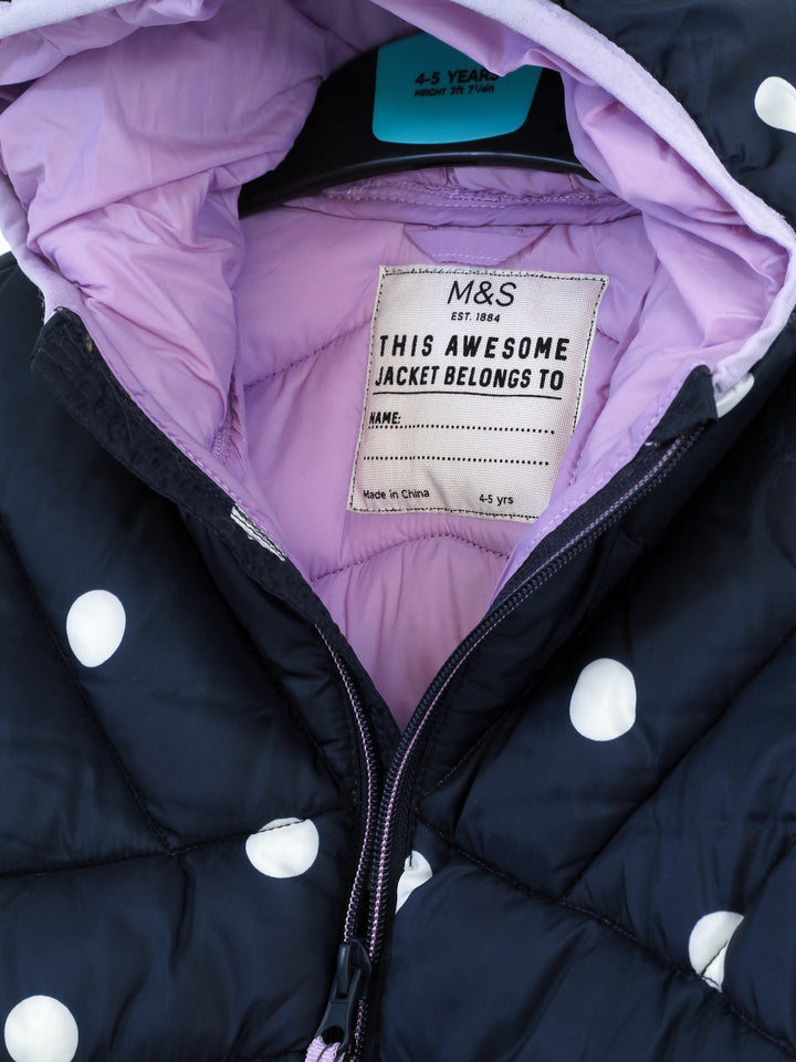 M&S Girls Jacket With Hoodie #T77-5212W (S-22)