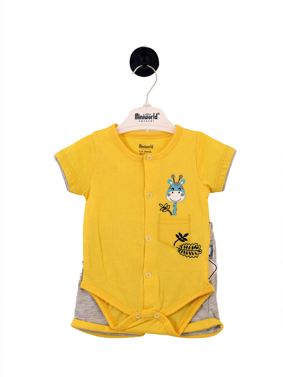 Mini World Boys Body Suit With Shorts #4988 (S-22)