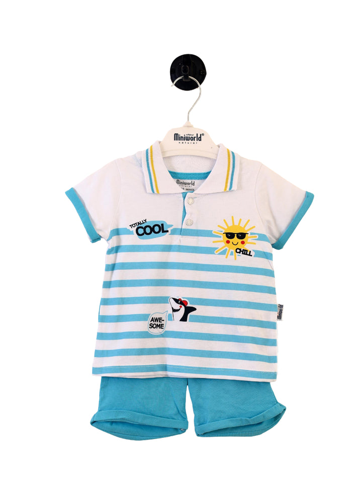 Mini World Boys Knicker Suit #4993 With Cool Print (S-22)