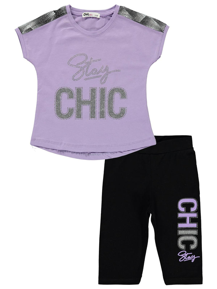 Civil Girls Pajama Suit #5893 With CHIC Print (S-22)