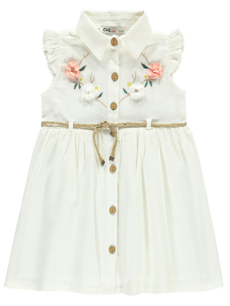 Civil Girls Tunic With 4 Flower #2997 (S-22)