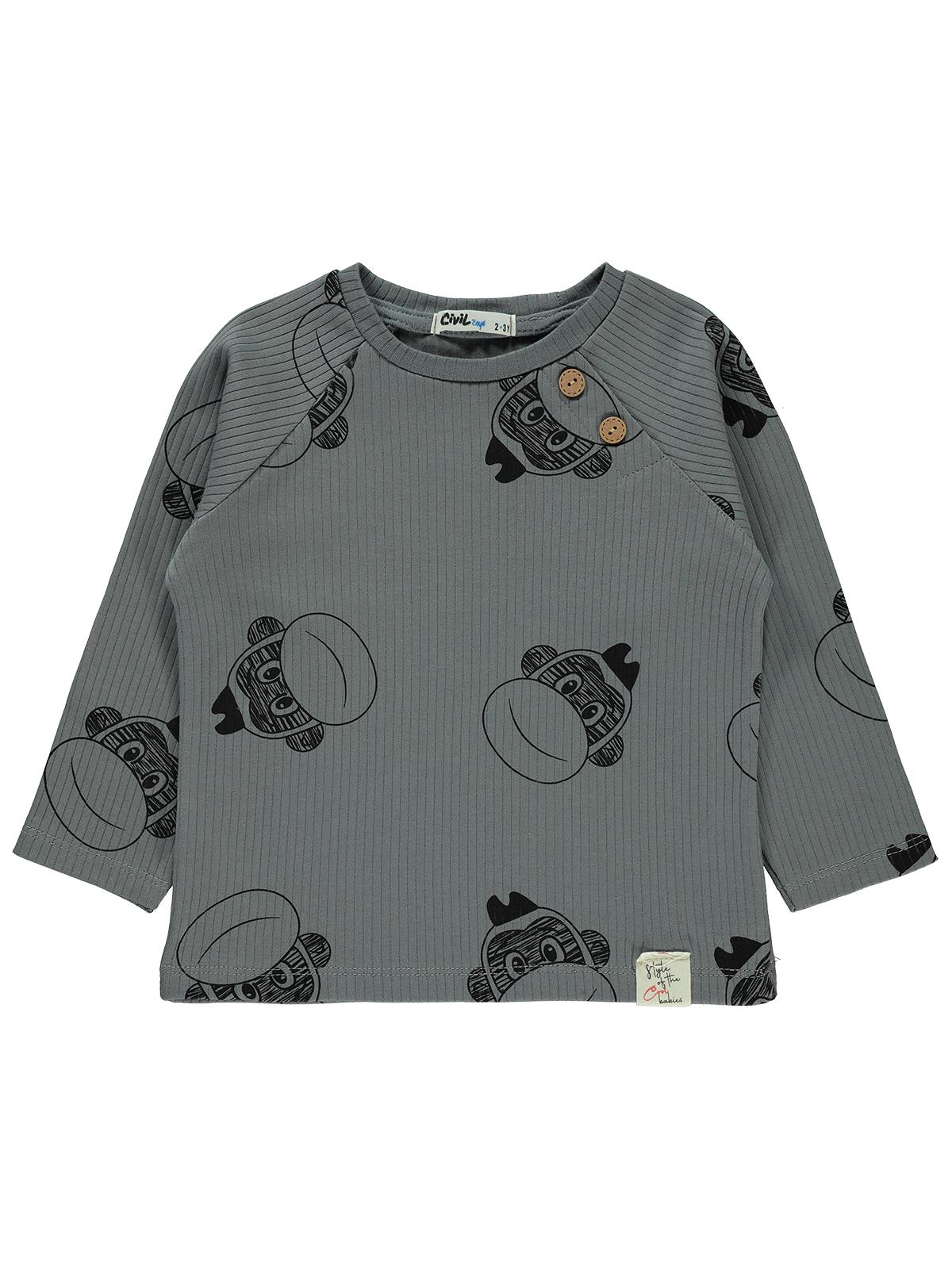 Civil Boys Crew Neck T-Shirt L/S #BC97736 (S-22)