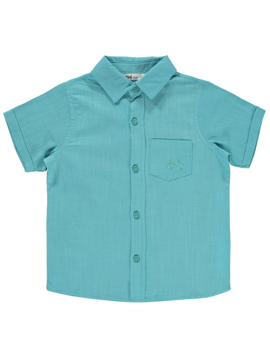 Civil Boys H/S Linen Collar Shirt F/O #2201-3 (S-22)