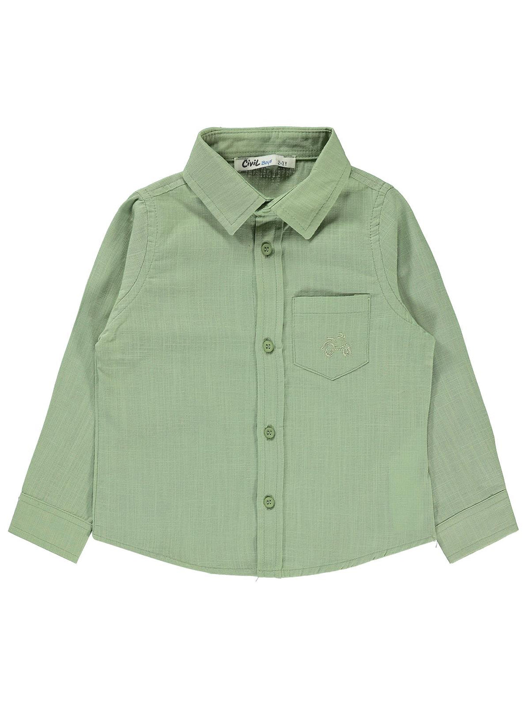Civil Boys F/S Linen Collar Shirt F/O #2203-3 (S-22)