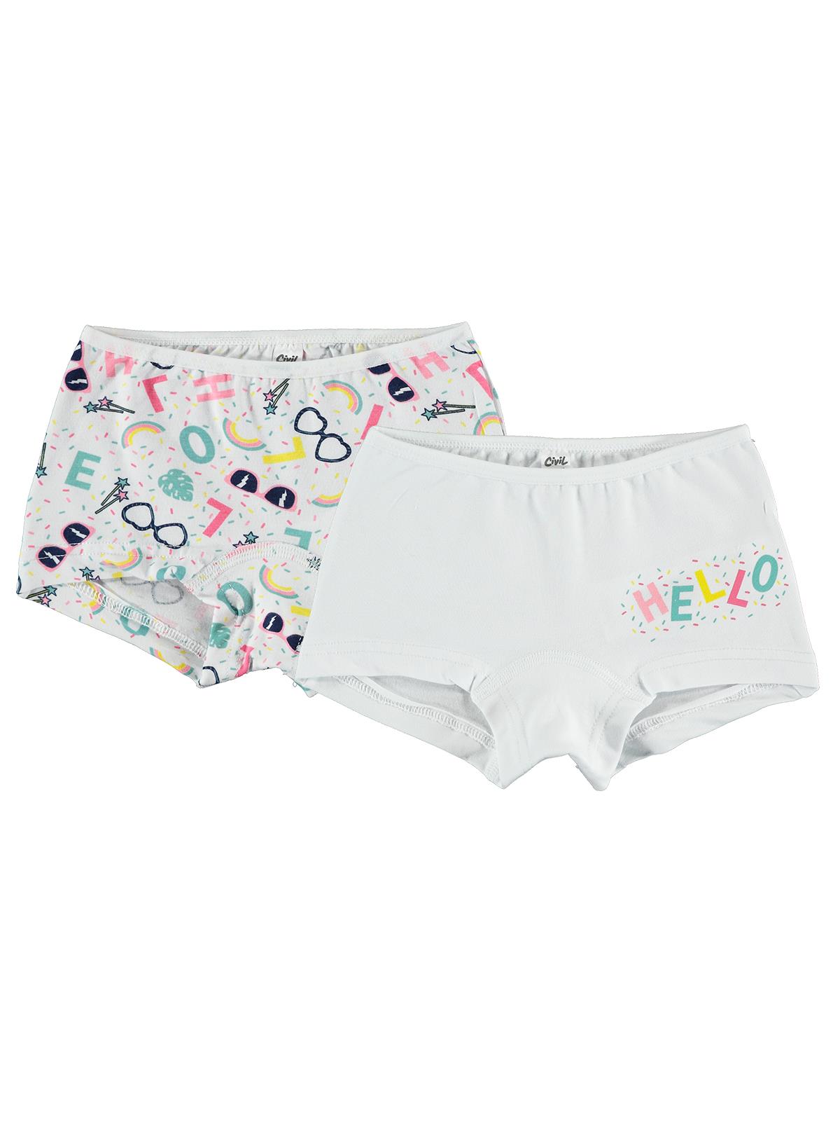 Civil Girls Boxer Shorts 2Pk #CVL2000-2 (S-22)
