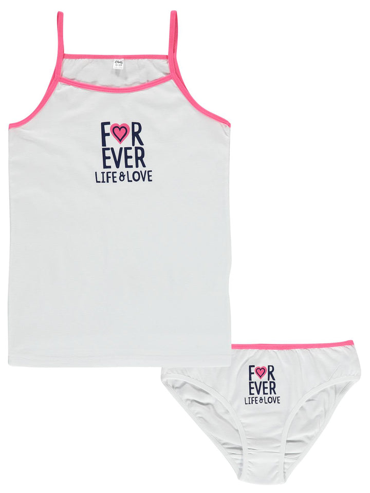 Civil Girls Cotton Vest & Panty Set #CVL4004-10 (S-22)