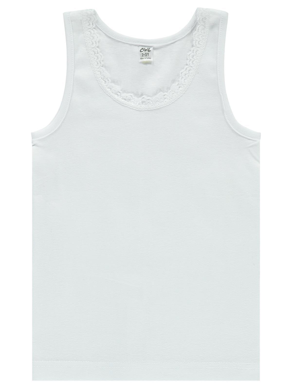 Civil Girls Cotton Vest S/L #CVL8002 (S-22)