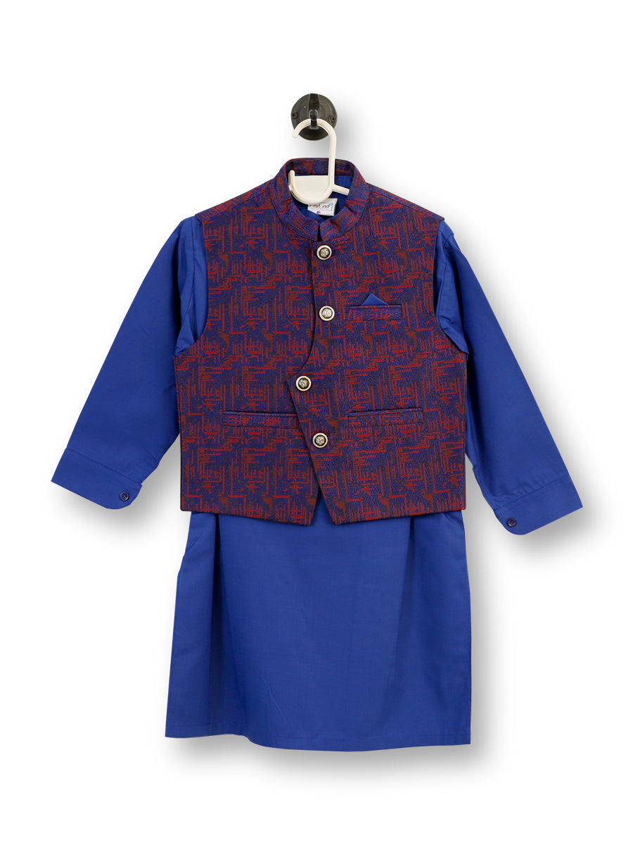 Tony Land Boys Shalwar Suit With Waist Coat 3Pcs #22017 (S-22)
