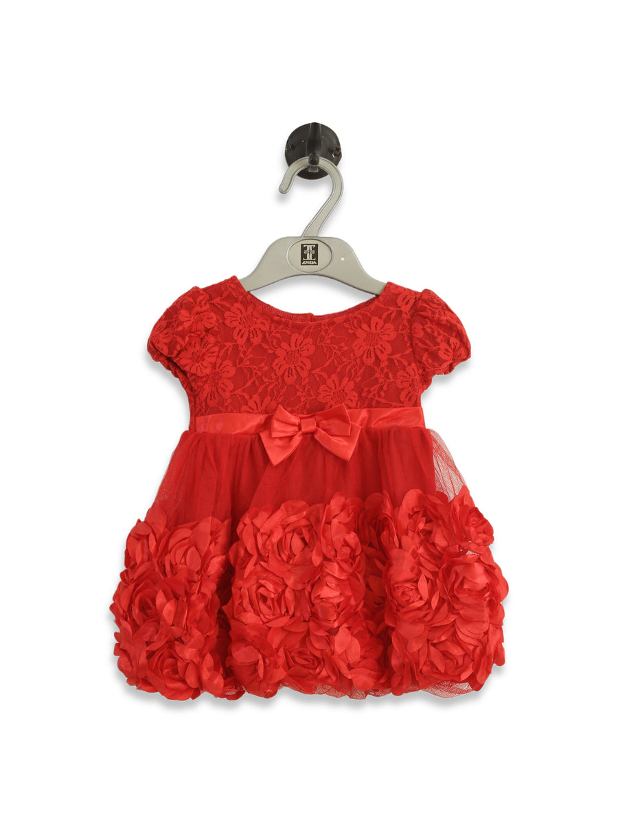 Imp Girls Fancy Frock With Bow #3301 (S-22)