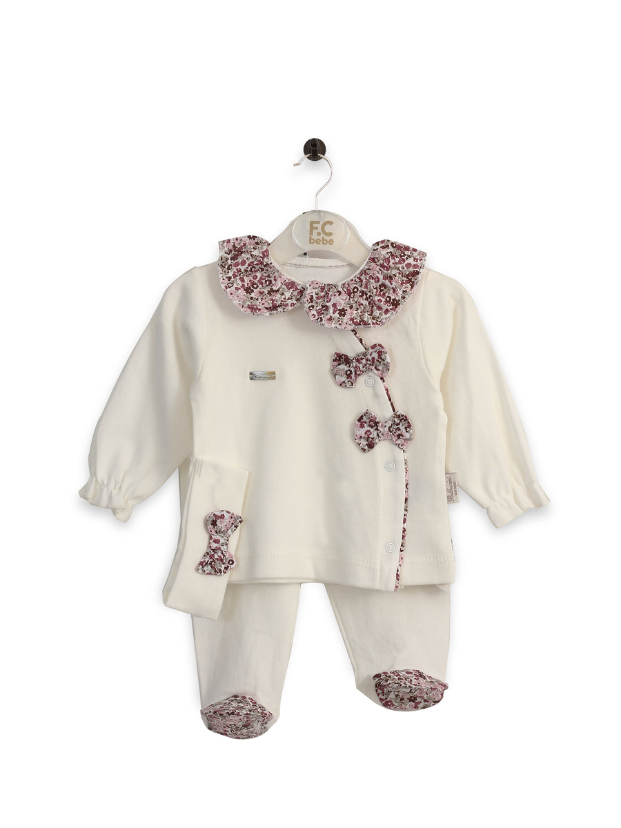 Bebbe Mini Baby Pajama Suit Cotton L/S 2Pcs #BM-2017 (W-22)