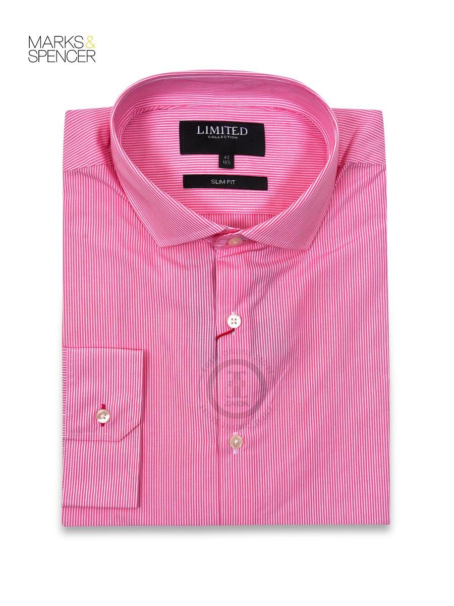 M&S Supima Cotton Striped Shirt T11/0628A