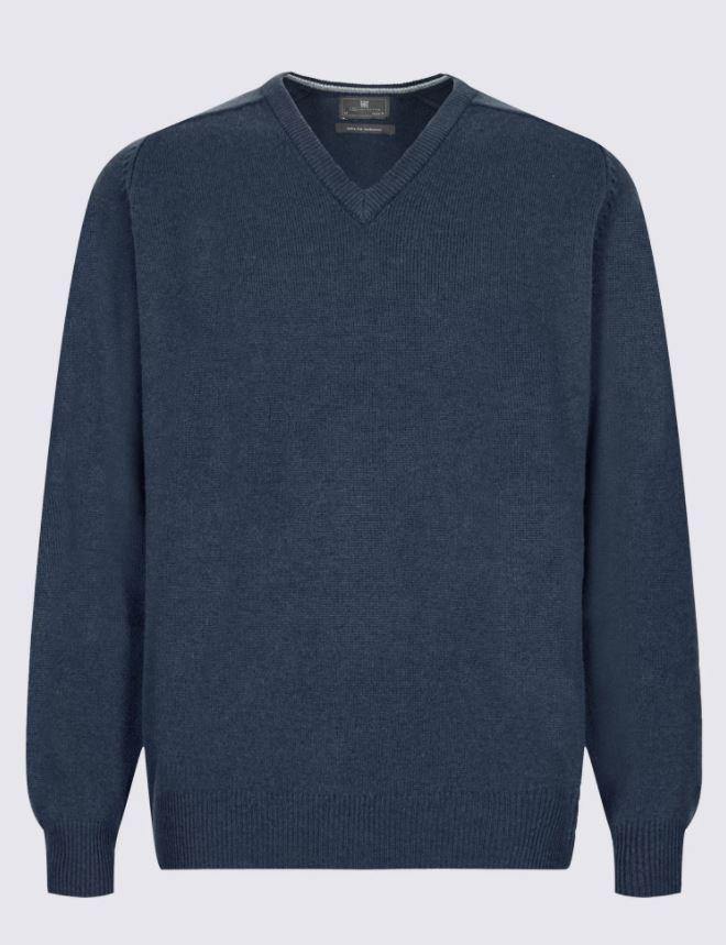 Marks Mens Lambswool Jumper M&s M&S Men L/S Lambsool V-Neck