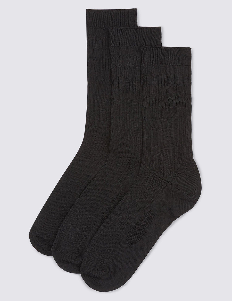 M&S Men Cool & Fresh 3 Pk Sock T10/8404S