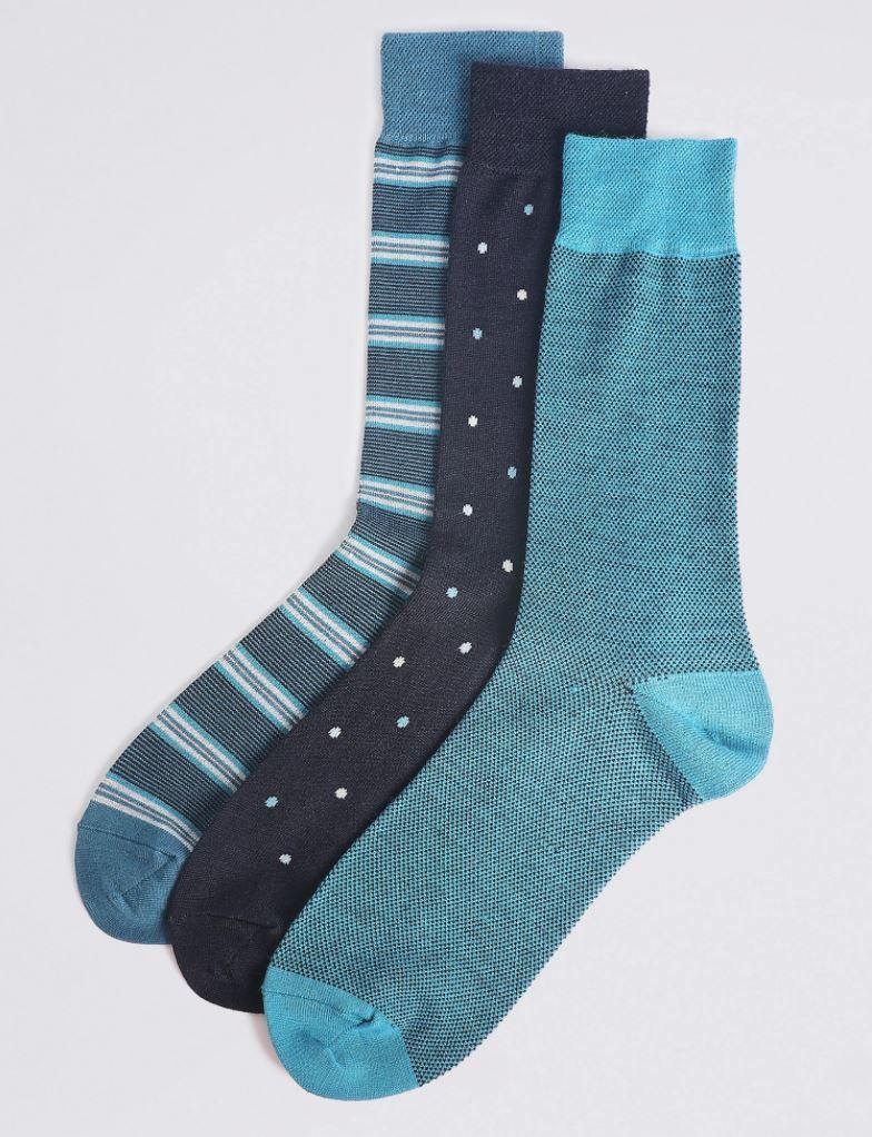 M&S Men 3-Pair Socks T10/1494
