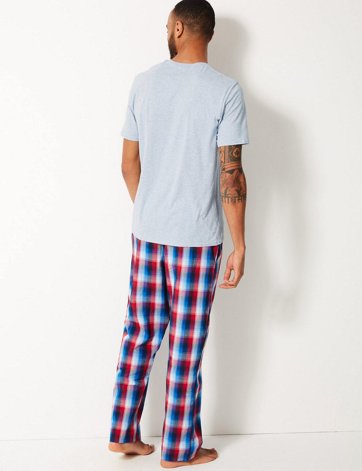 M&S Mens Knitted S/ST-Shirt & Pajama Set T07/3002
