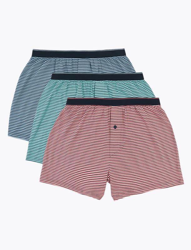 M&S Mens Cool & Fresh Knitted Boxer 3 Pair T14/8330F