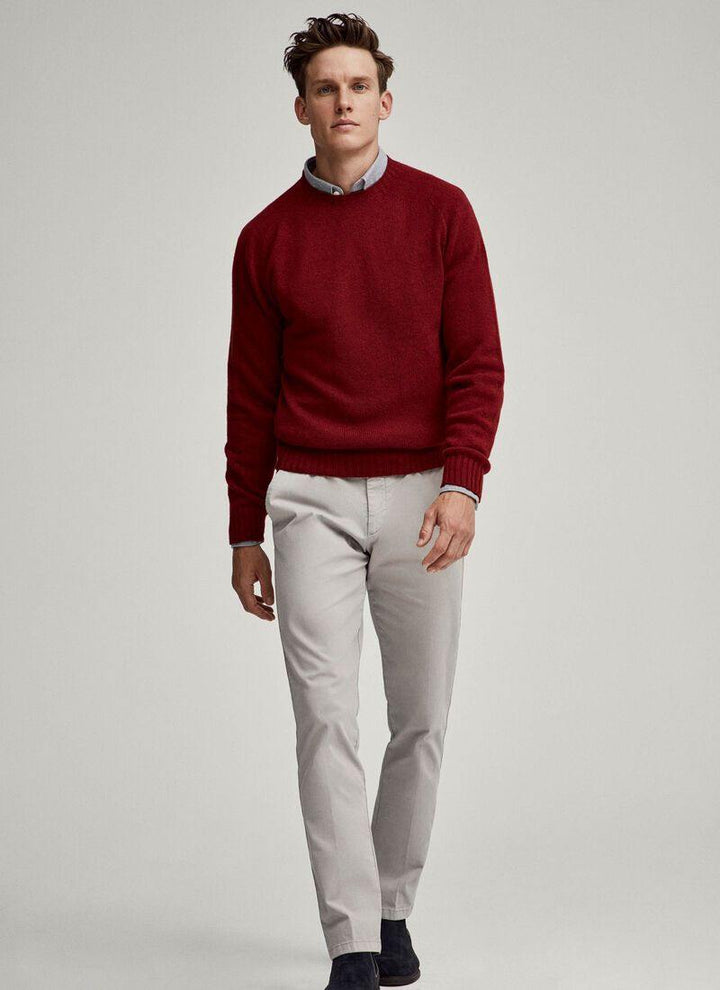 Hackett Mens Lambswool R-Neck F/S Jersey HM702447