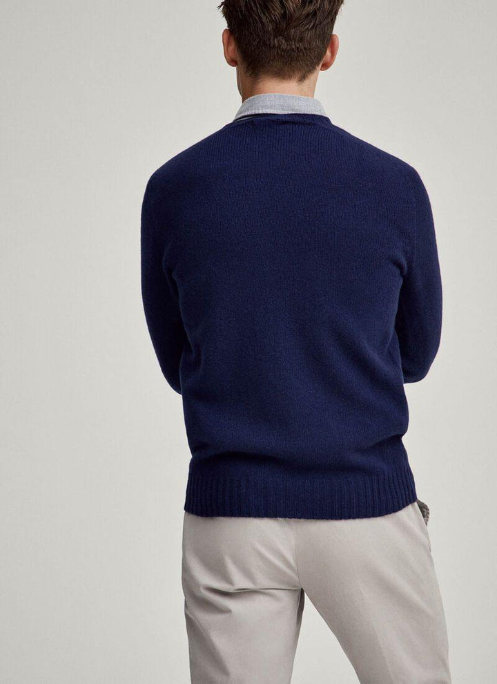 Hackett Mens Lambswool R-Neck F/S Jersey HM702447