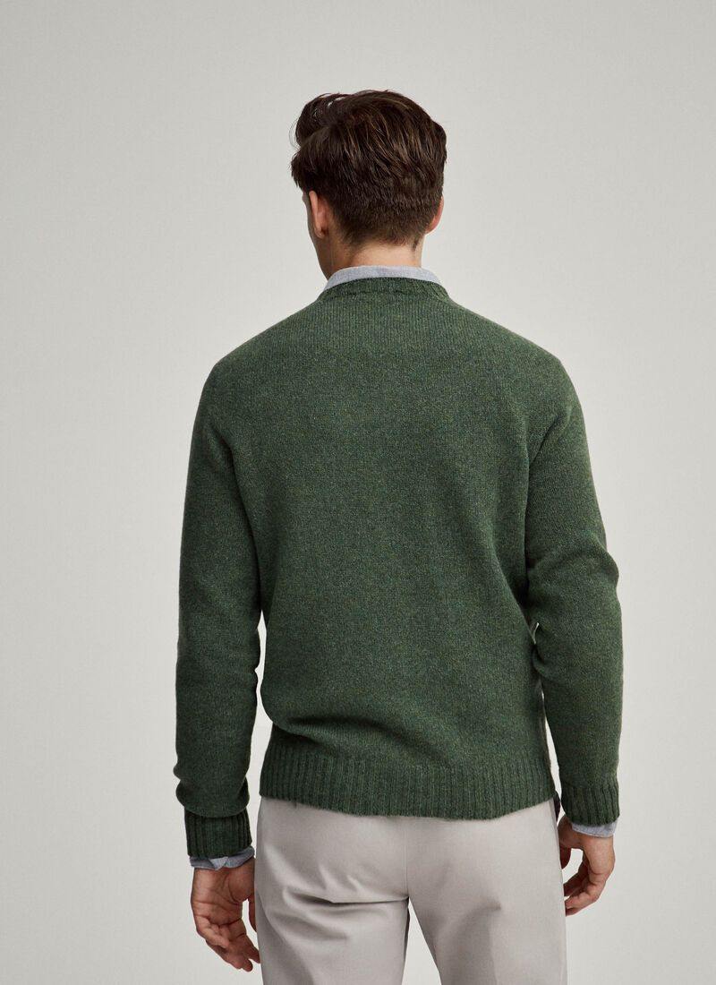 Hackett Mens Lambswool R-Neck F/S Jersey HM702447