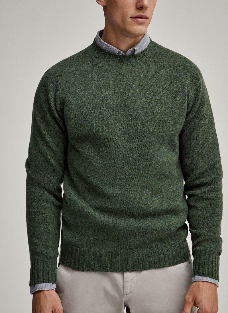 Hackett Mens Lambswool R-Neck F/S Jersey HM702447