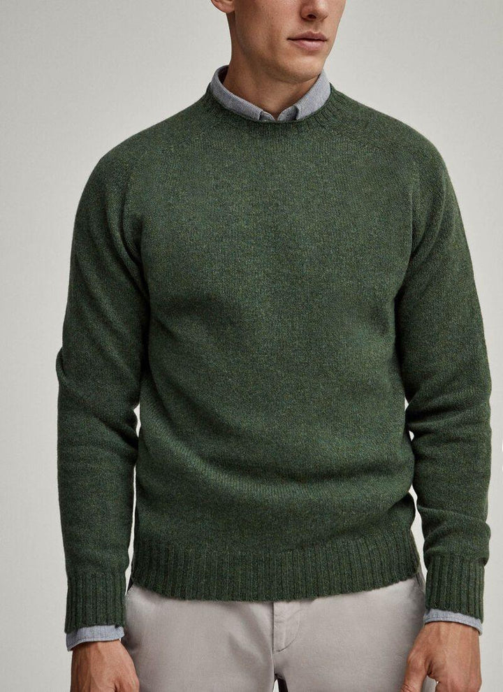 Hackett Mens Lambswool R-Neck F/S Jersey HM702447