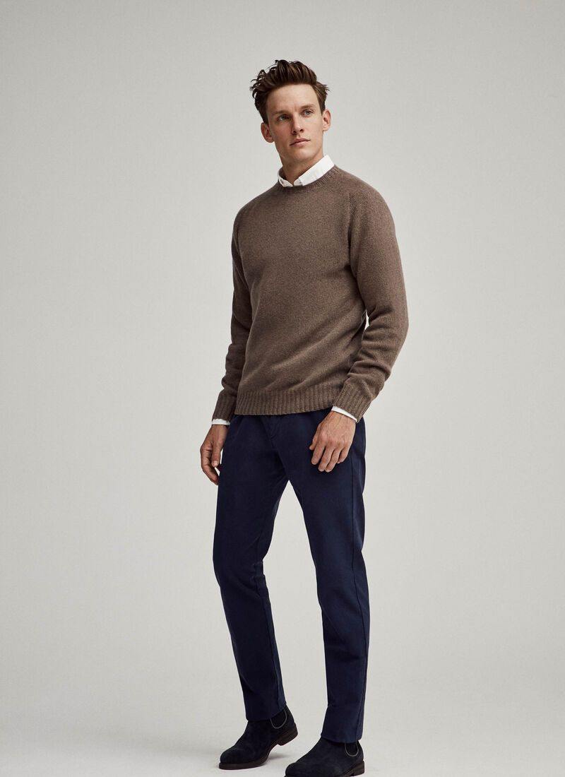 Hackett Mens Lambswool R-Neck F/S Jersey HM702447