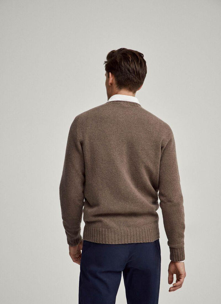 Hackett Mens Lambswool R-Neck F/S Jersey HM702447