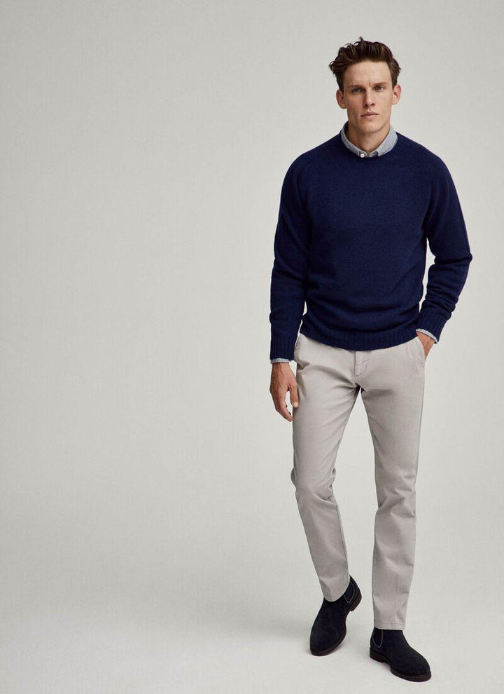 Hackett Mens Lambswool R-Neck F/S Jersey HM702447