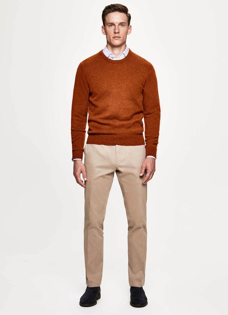 Hackett Mens Lambswool R-Neck F/S Jersey HM702462