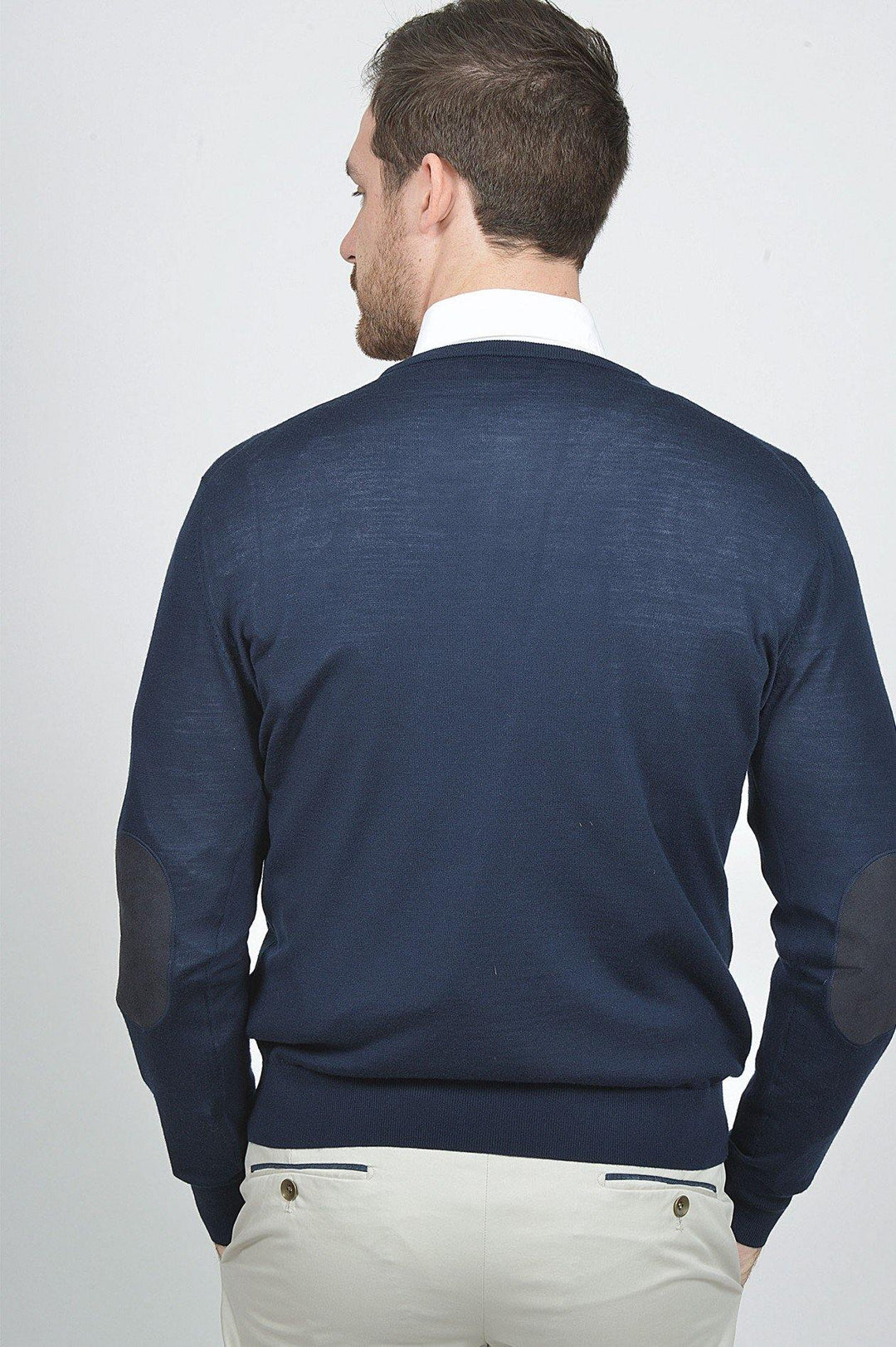 Hackett Mens Merinowool R-Neck F/S Jersey HM701967