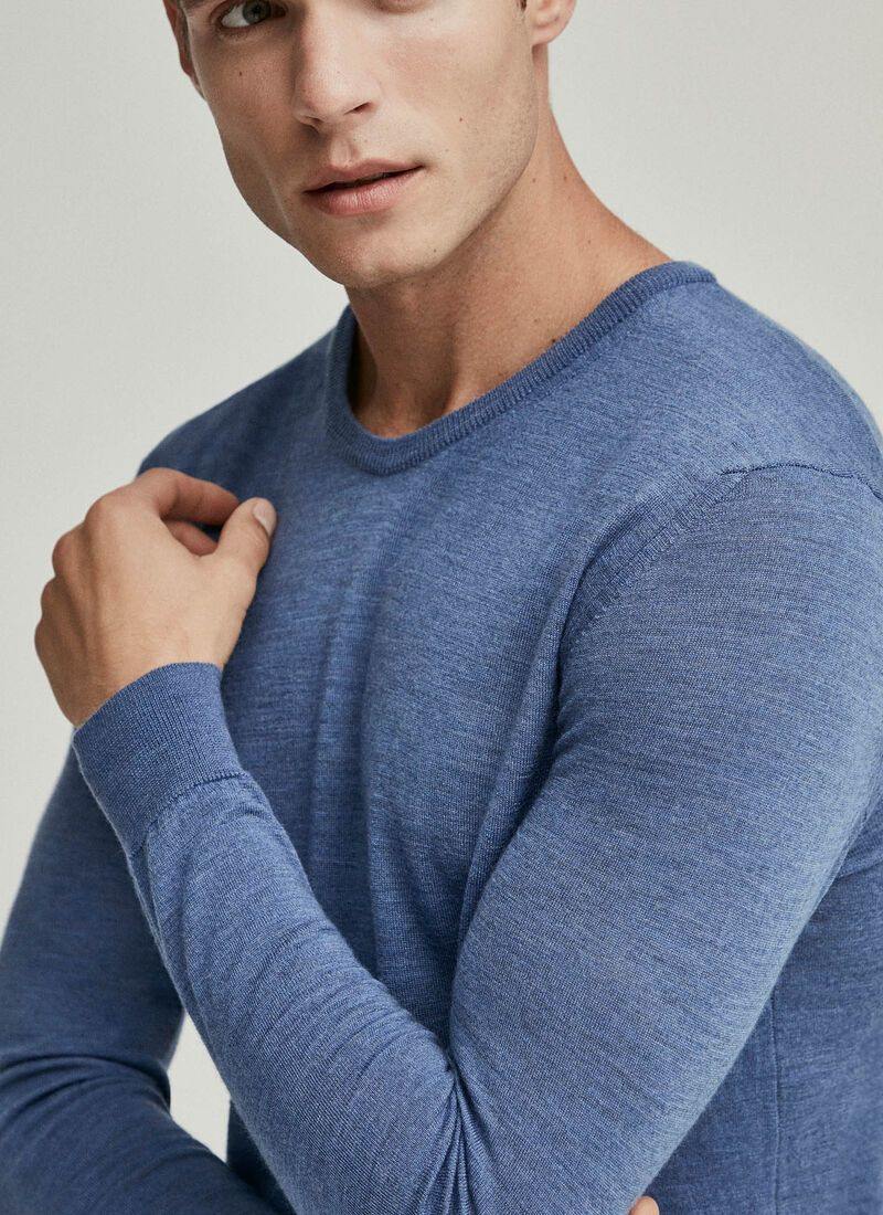 Hackett Mens Merinowool R-Neck F/S Jersey HM702456