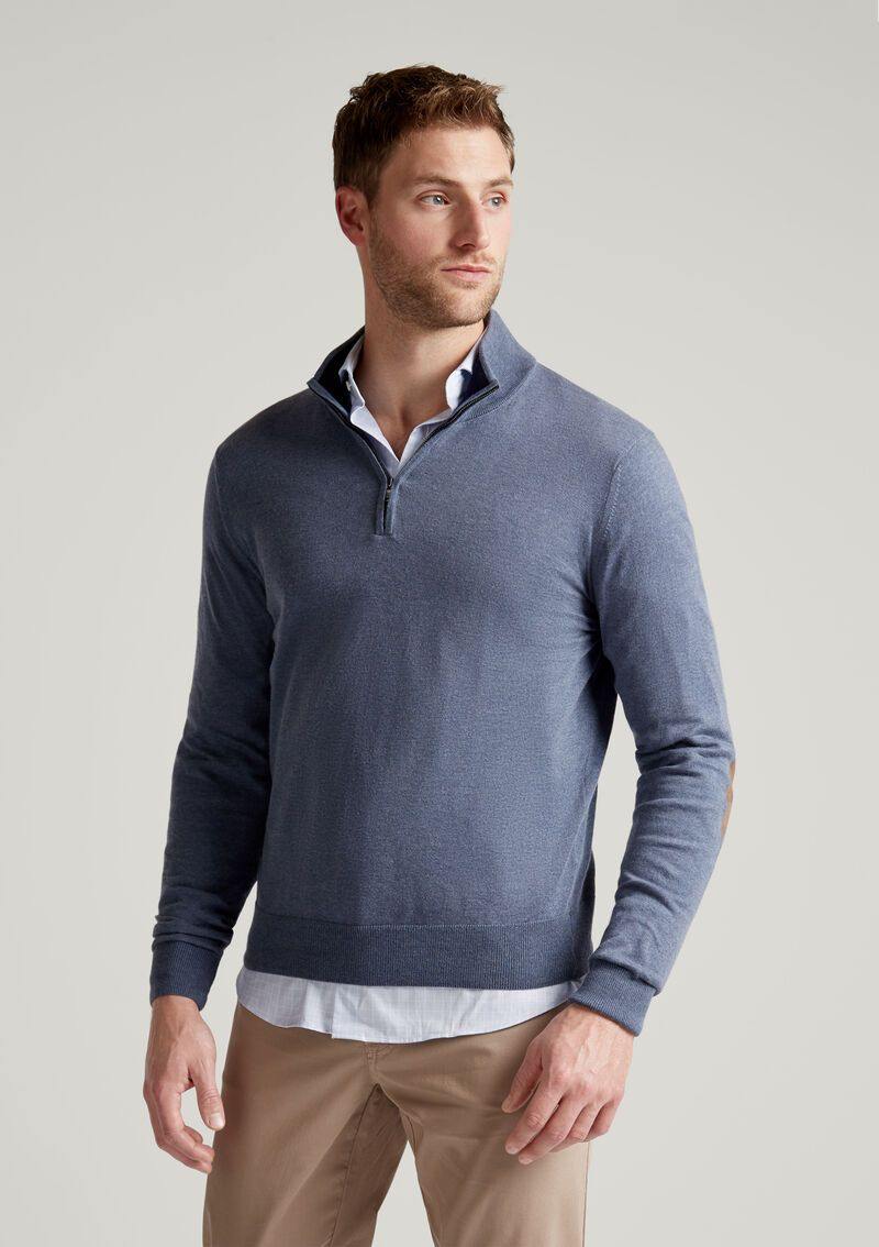 Hackett Mens Cashmerewool Half Zip Zipper HM702472