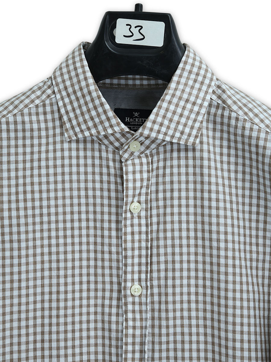 Hackett Mens F/S Casual Check Shirt HM306126