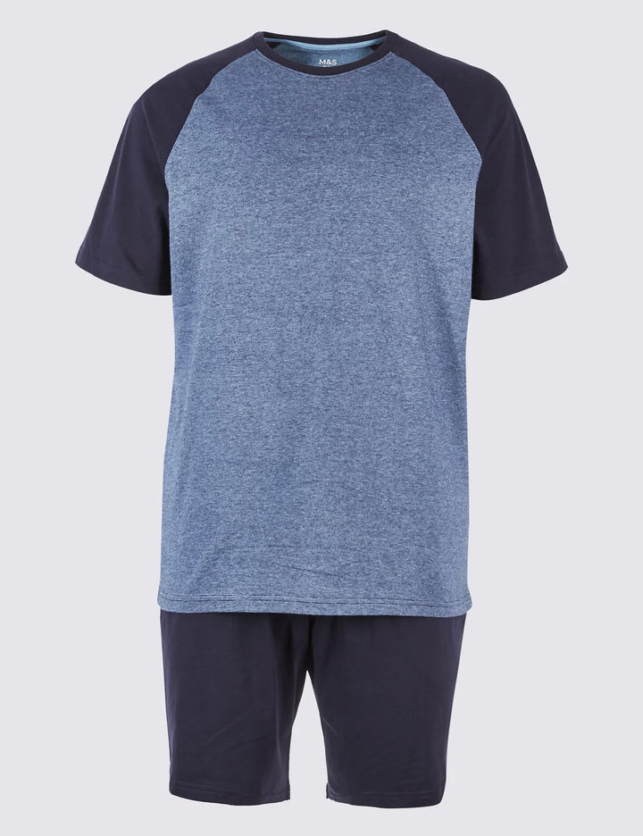 M&S Mens Knitted S/ST-Shirt & Short SetT07/2060