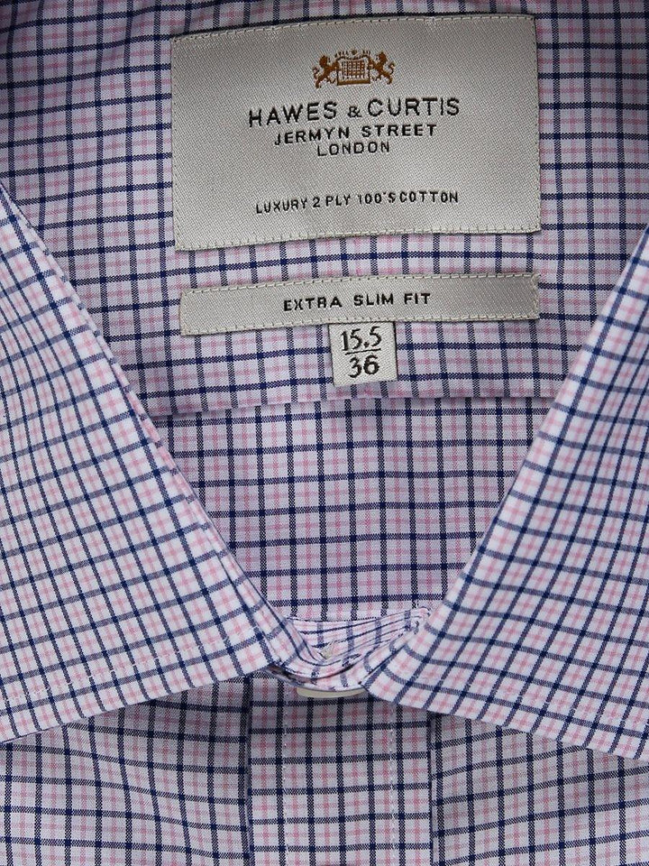 H & C Mens L/S Checked Formal Shirt SEVRX001