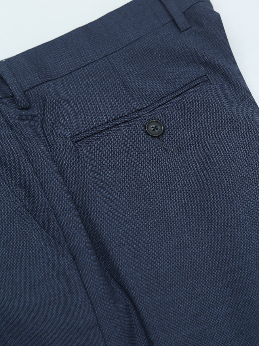 H & C Mens Wool Textured Trouser TRPWMA08