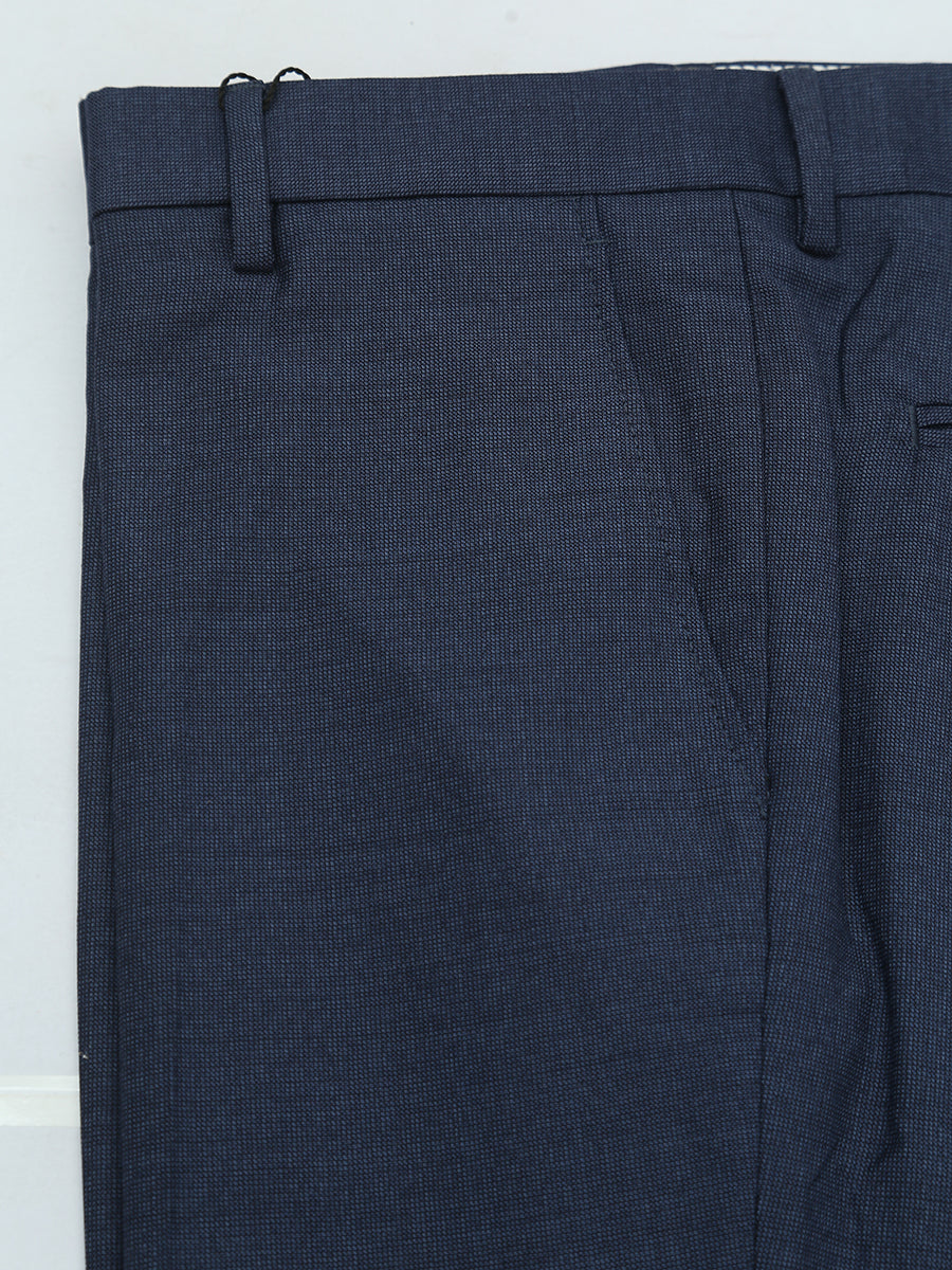 H & C Mens Wool Textured Trouser TRPWMA08