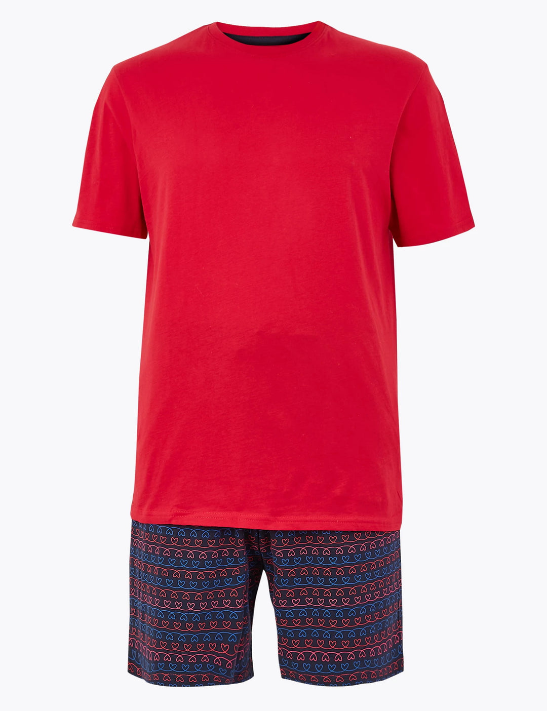 M&S Mens Knitted S/ST-Shirt & Short SetT07/2044