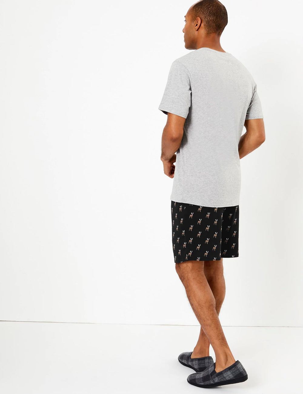 M&S Mens Knitted S/ST-Shirt & Short SetT07/2041